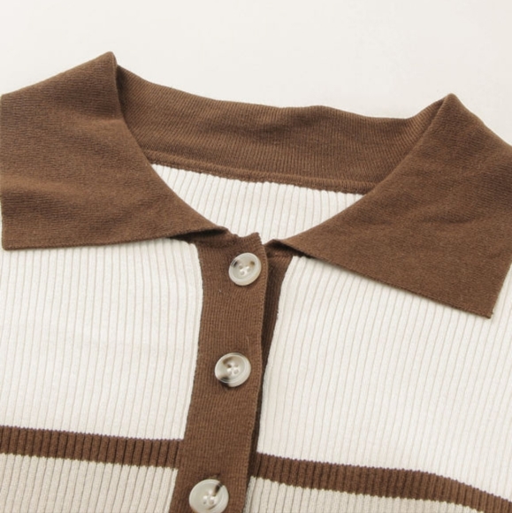 💜 New Ribbed Henley - Picture 7 of 11